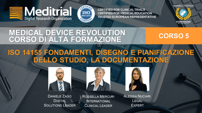 5. ISO 14155 Fondamenti, Disegno e pianificazione dello studio, la documentazione
