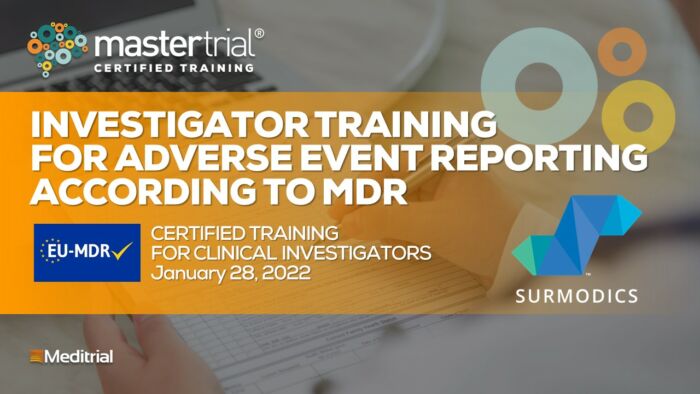 Surmodics Investigator Training for Adverse Event Reporting According to MDR
